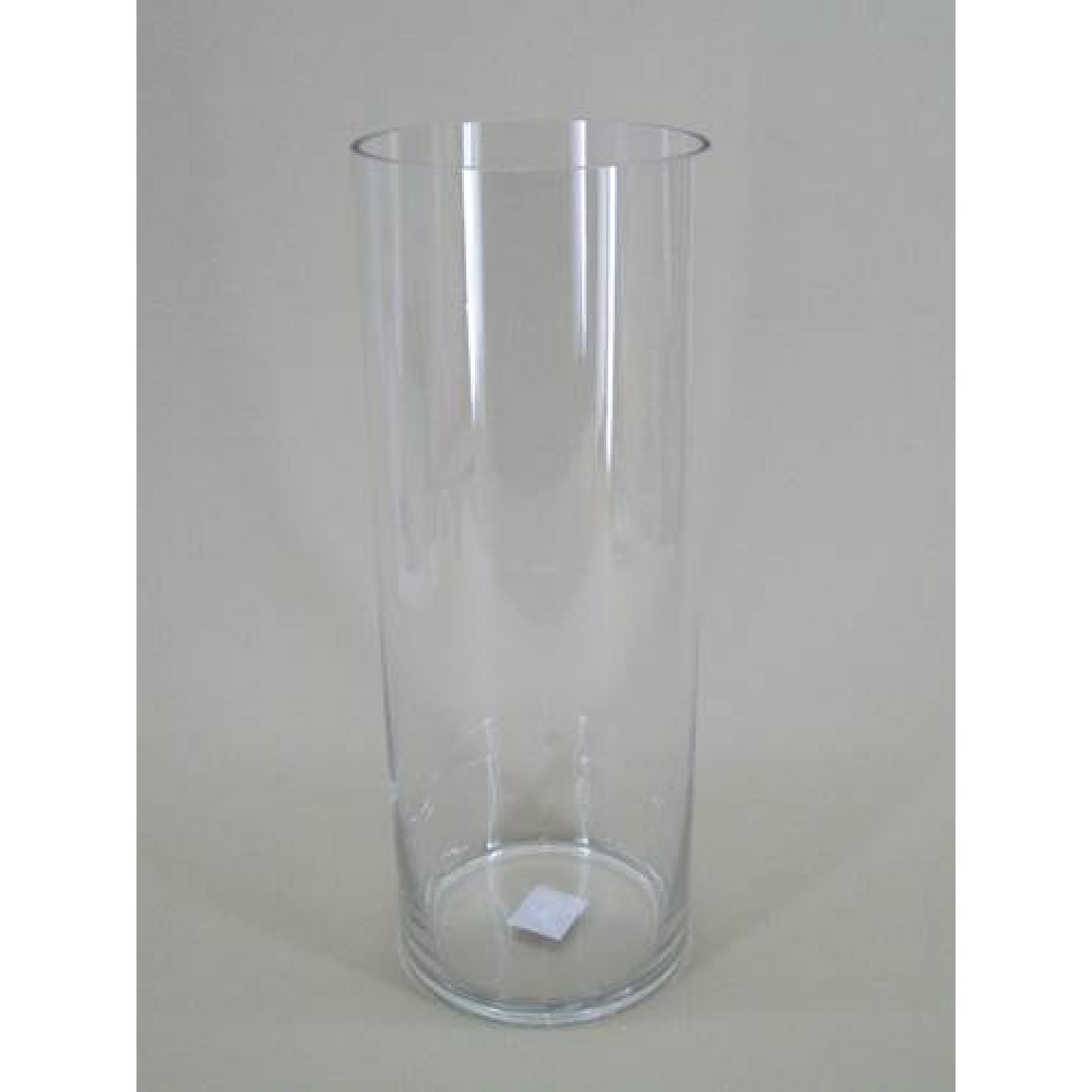 40cm x 15cm Clear Glass Cylinder Vase GL028